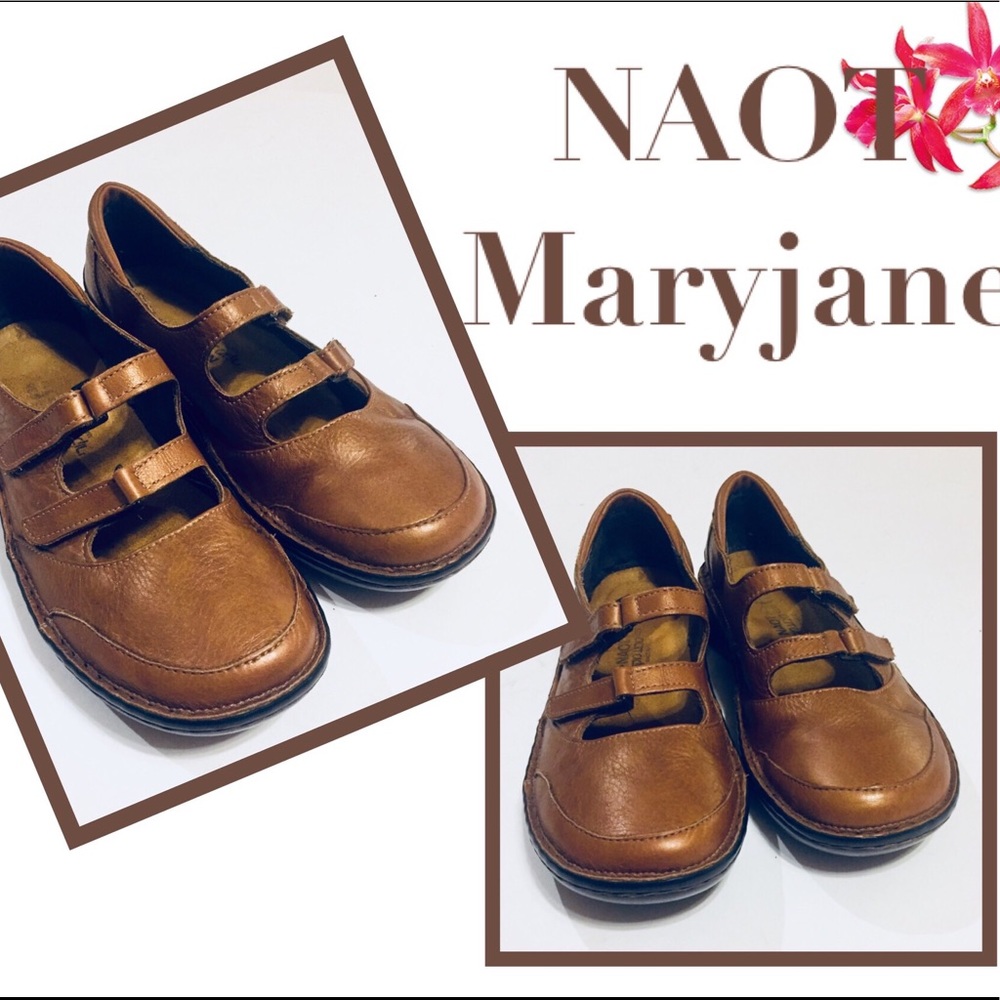 NAOT Maryjane Leather Double Strap Shoes